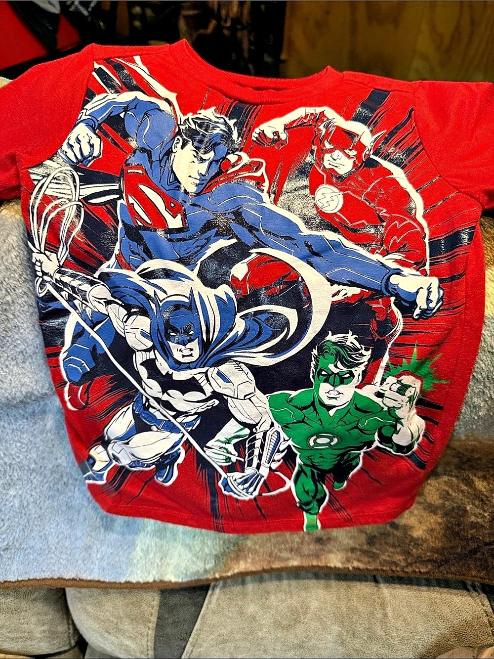 Justice League Graphic Tee Boys Size 4 NWOT